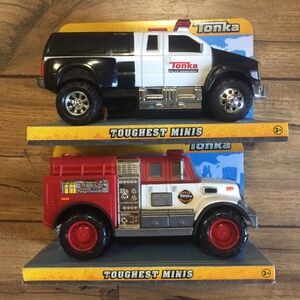 Two Tonka Toughest Minis Toy Vehicles NWOT